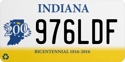 IN license plate 976LDF