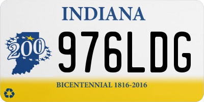 IN license plate 976LDG