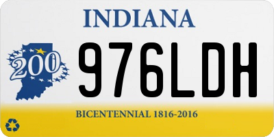 IN license plate 976LDH