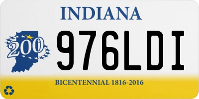 IN license plate 976LDI
