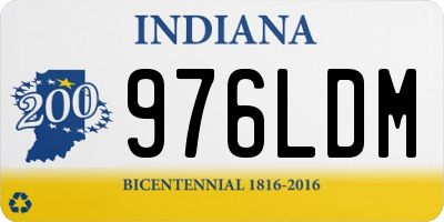 IN license plate 976LDM