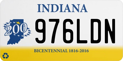 IN license plate 976LDN