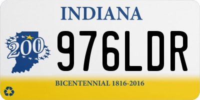 IN license plate 976LDR