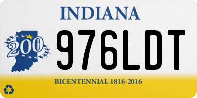 IN license plate 976LDT