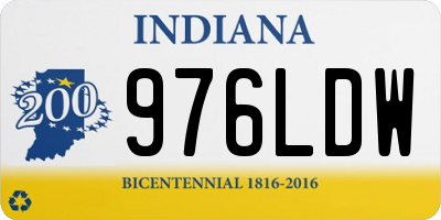 IN license plate 976LDW
