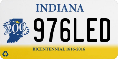 IN license plate 976LED