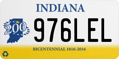 IN license plate 976LEL