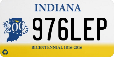 IN license plate 976LEP