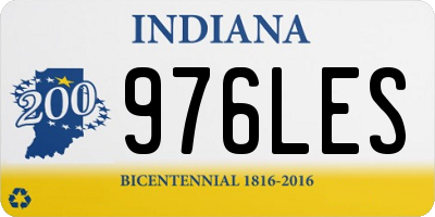 IN license plate 976LES