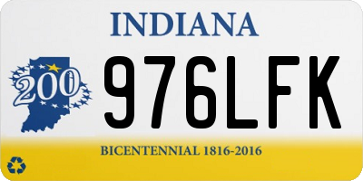 IN license plate 976LFK