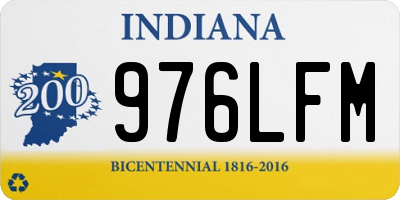 IN license plate 976LFM