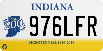 IN license plate 976LFR