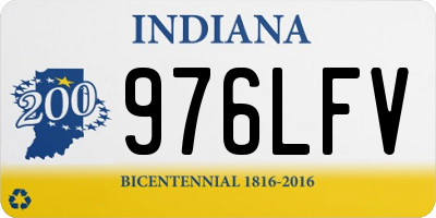 IN license plate 976LFV