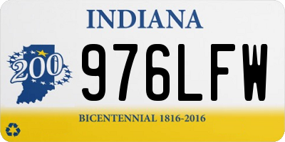 IN license plate 976LFW