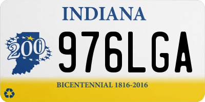IN license plate 976LGA