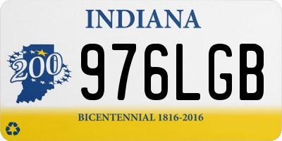IN license plate 976LGB