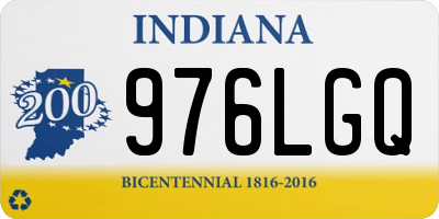 IN license plate 976LGQ