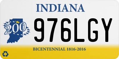 IN license plate 976LGY