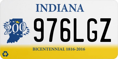 IN license plate 976LGZ