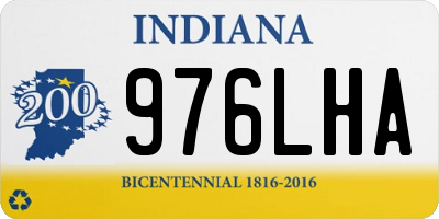 IN license plate 976LHA