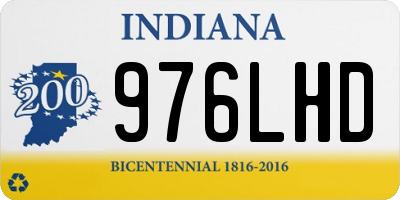 IN license plate 976LHD