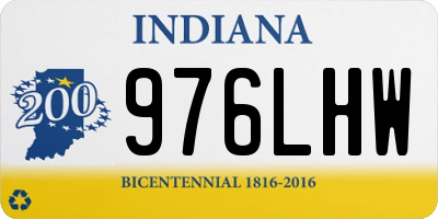 IN license plate 976LHW