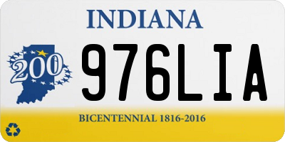 IN license plate 976LIA