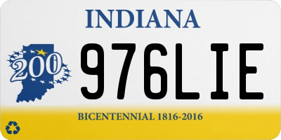 IN license plate 976LIE