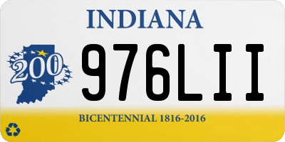 IN license plate 976LII