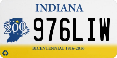 IN license plate 976LIW