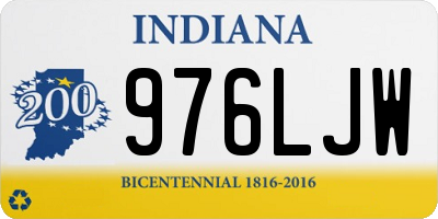 IN license plate 976LJW