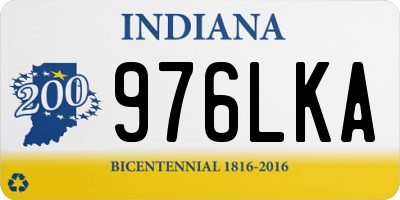 IN license plate 976LKA