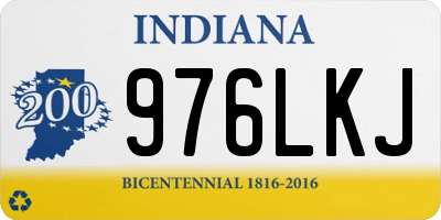 IN license plate 976LKJ