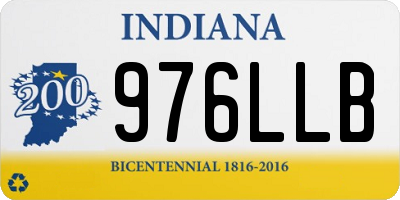 IN license plate 976LLB