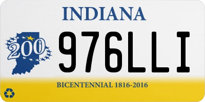 IN license plate 976LLI