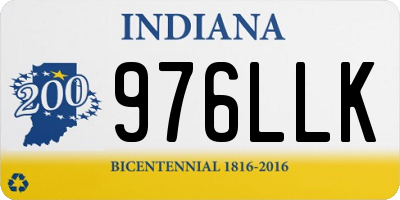 IN license plate 976LLK