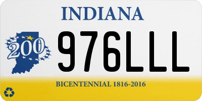 IN license plate 976LLL