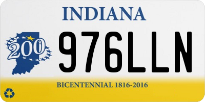 IN license plate 976LLN
