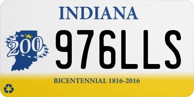 IN license plate 976LLS