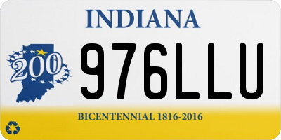 IN license plate 976LLU