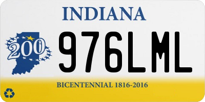 IN license plate 976LML