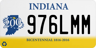 IN license plate 976LMM