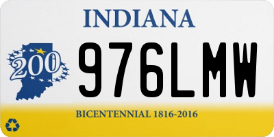 IN license plate 976LMW