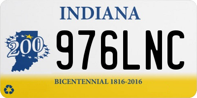 IN license plate 976LNC