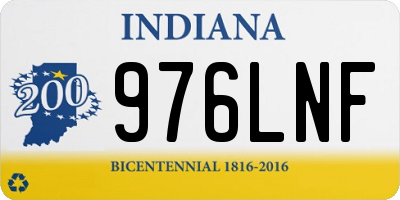 IN license plate 976LNF