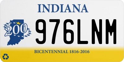 IN license plate 976LNM