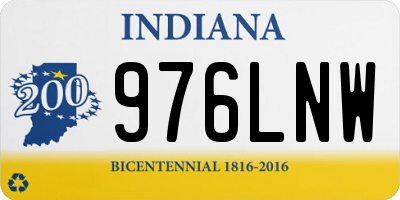 IN license plate 976LNW