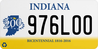 IN license plate 976LOO