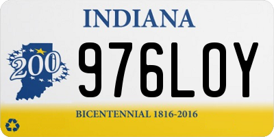 IN license plate 976LOY