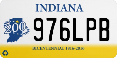 IN license plate 976LPB